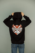 Load image into Gallery viewer, Youth Hoodie with Crossing Bats Logo