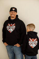 Load image into Gallery viewer, Youth Hoodie with Crossing Bats Logo