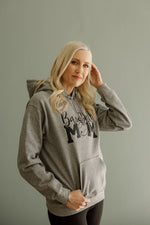 Load image into Gallery viewer, Adult Hoodie with Baseball Mom Logo