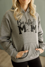 Load image into Gallery viewer, Adult Hoodie with Baseball Mom Logo
