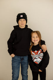 Youth Hoodie with Crossing Bats Logo