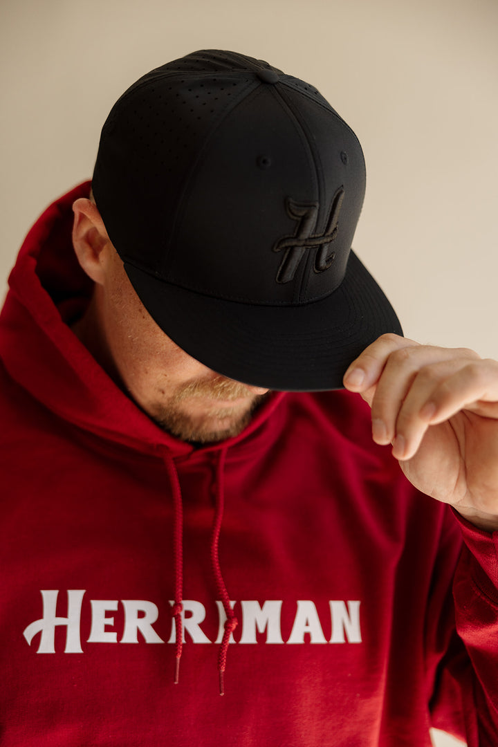 Black Herriman H Flex-fit Hat